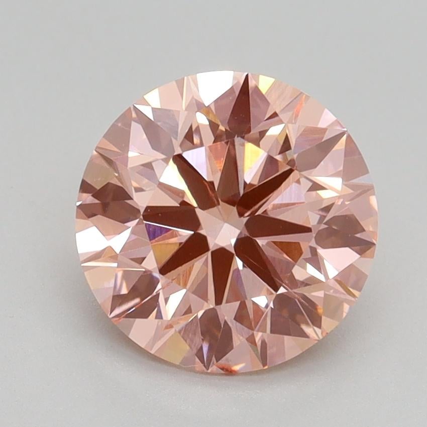 2.23 Ct. Fancy Intense Pink Round Lab Grown Diamond