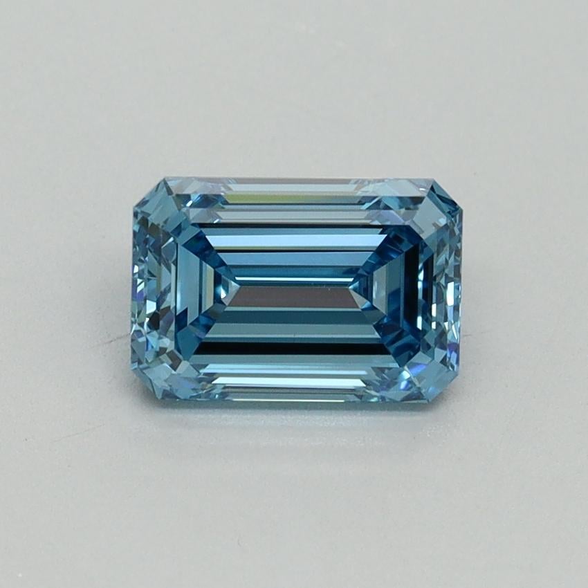 1.26 Ct. Fancy Vivid Blue Emerald Lab Grown Diamond