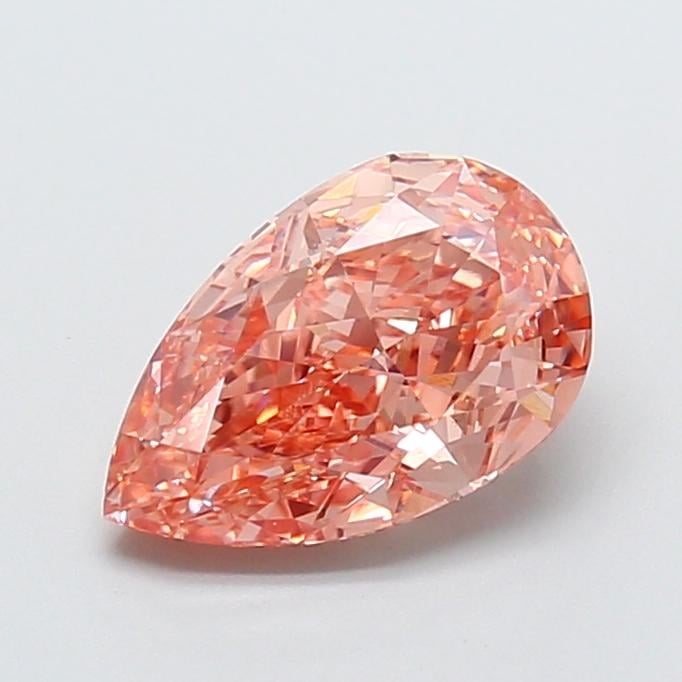 2.50 Ct. Fancy Intense Pink Pear Lab Grown Diamond