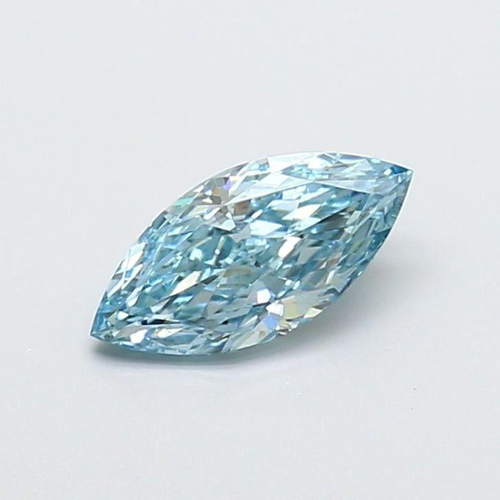 1.00 Ct. Fancy Vivid  Blue Marquise Lab Grown Diamond