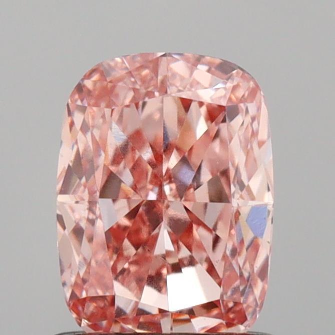 1.08 Ct. Fancy Intense Brownish Pink Cushion Lab Grown Diamond