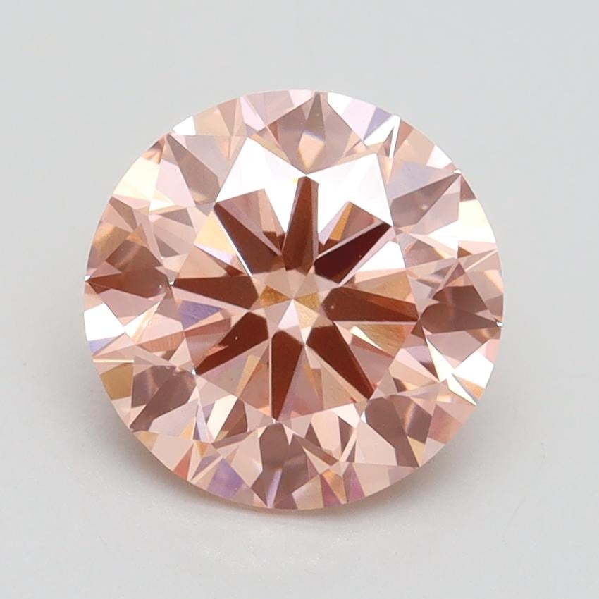 2.30 Ct. Fancy Intense Pink Round Lab Grown Diamond