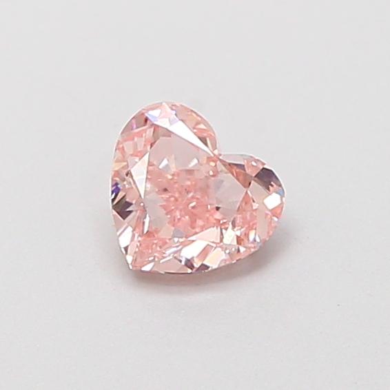 0.34 Ct. Fancy Vivid  Pink Heart Lab Grown Diamond