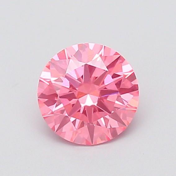 1.28 Ct. Fancy Vivid Pink Round Lab Grown Diamond