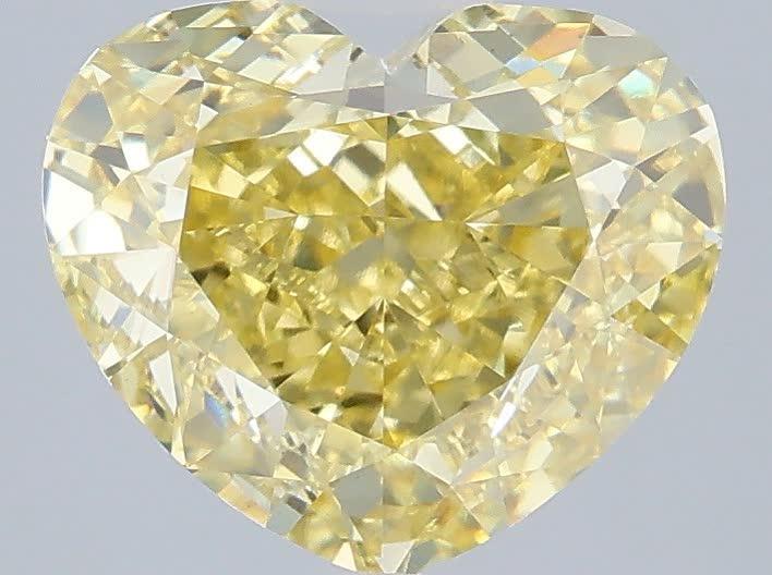 3.00 Ct. Fancy Intense Yellow Heart Lab Grown Diamond