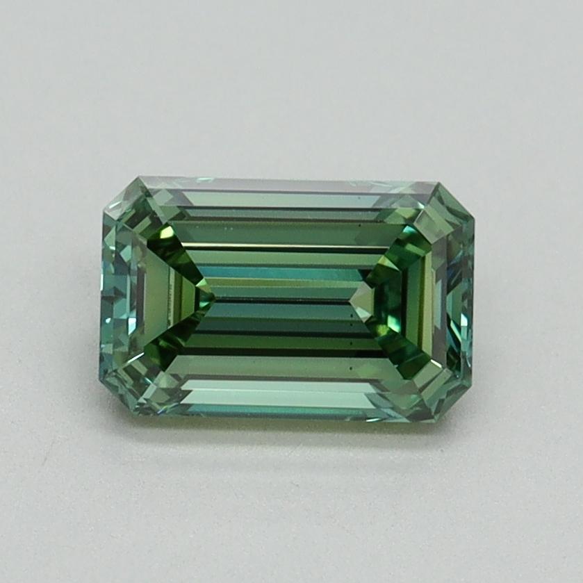 0.97 Ct. Fancy Vivid Green Emerald Lab Grown Diamond