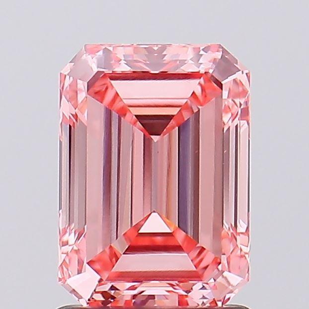 1.39 Ct. Fancy Vivid Pink Emerald Lab Grown Diamond