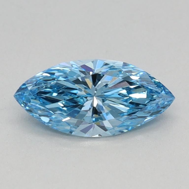 0.42 Ct. Fancy Vivid Blue Marquise Lab Grown Diamond