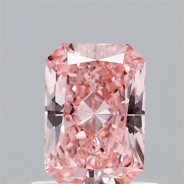 0.77 Ct. Fancy Vivid Pink Radiant Lab Grown Diamond