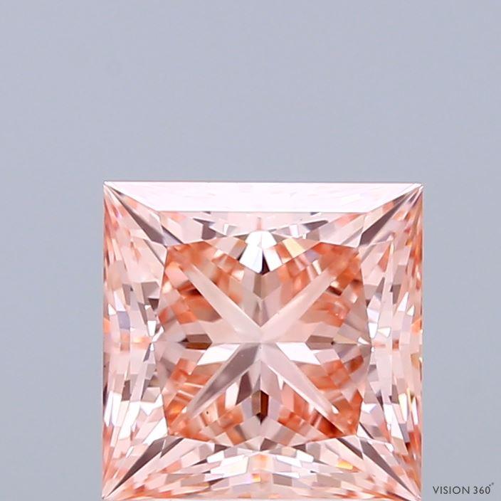 2.20 Ct. Fancy Intense Pink Princess Lab Grown Diamond