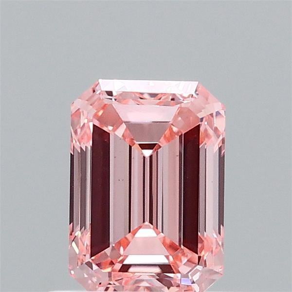 0.92 Ct. Fancy Vivid Pink Emerald Lab Grown Diamond