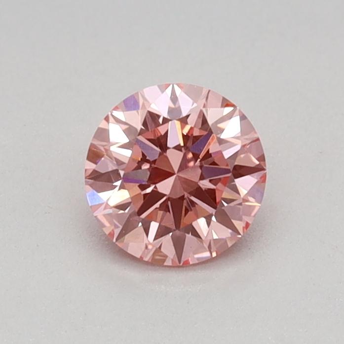 0.32 Ct. Fancy Vivid Pink Round Lab Grown Diamond