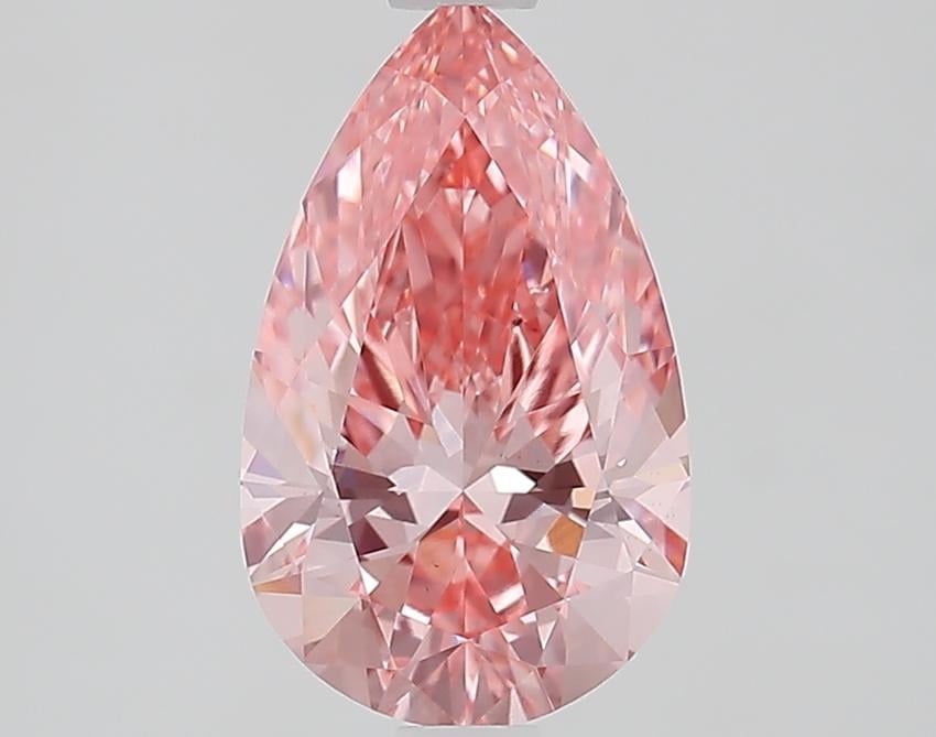 1.61 Ct. Fancy Vivid Pink Pear Lab Grown Diamond