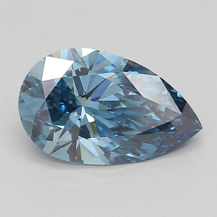 1.26 Ct. Fancy Vivid  Blue Pear Lab Grown Diamond