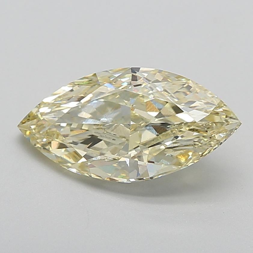 3.01 Ct. Fancy  Yellow Marquise Lab Grown Diamond
