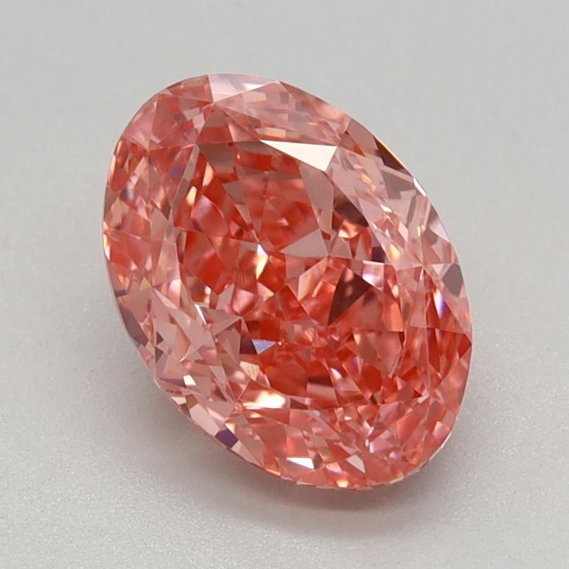 1.28 Ct. Fancy Vivid Pink Oval Lab Grown Diamond