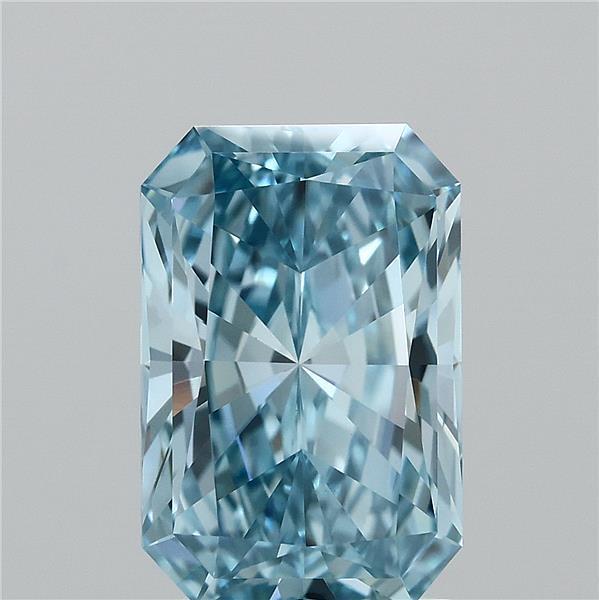 2.00 Ct. Fancy Vivid Blue Radiant Lab Grown Diamond