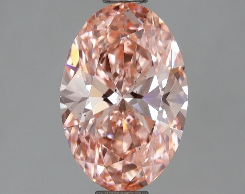 1.52 Ct. Fancy Vivid Pink Oval Lab Grown Diamond