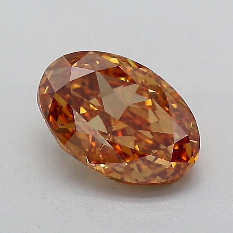2.01 Ct. Fancy Vivid  Orange Oval Lab Grown Diamond