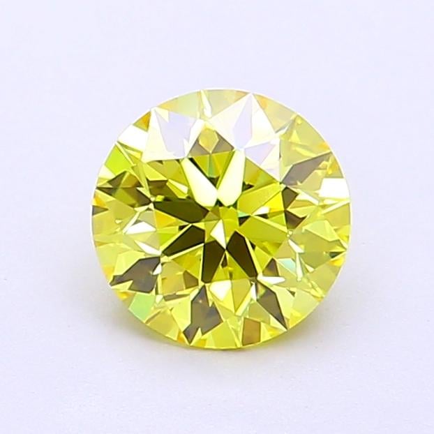 1.00 Ct. Fancy Intense Yellow Round Lab Grown Diamond
