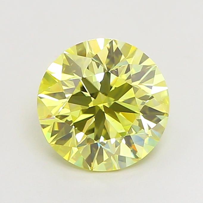 2.00 Ct. Fancy Intense  Yellow Round Lab Grown Diamond