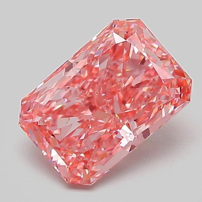1.54 Ct. Fancy Vivid Pink Radiant Lab Grown Diamond