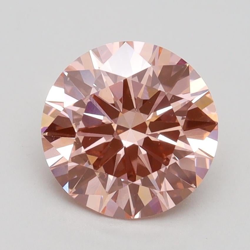2.01 Ct. Fancy Intense Pink Round Lab Grown Diamond