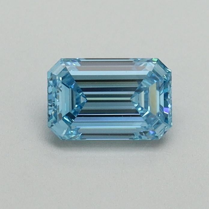 0.46 Ct. Fancy Vivid Blue Emerald Lab Grown Diamond