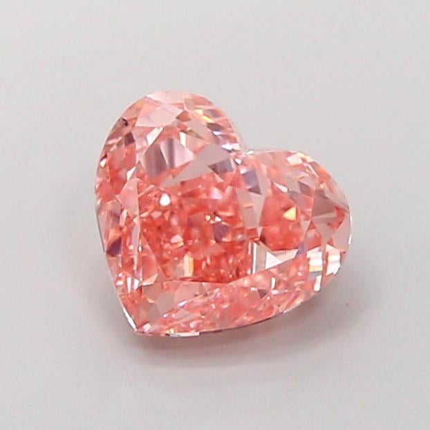 1.46 Ct. Fancy Vivid Pink Heart Lab Grown Diamond