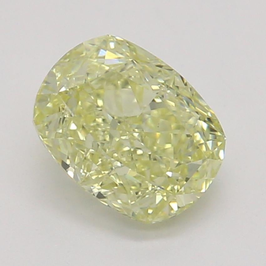 0.57 Ct. Fancy Light Yellow Cushion Diamond