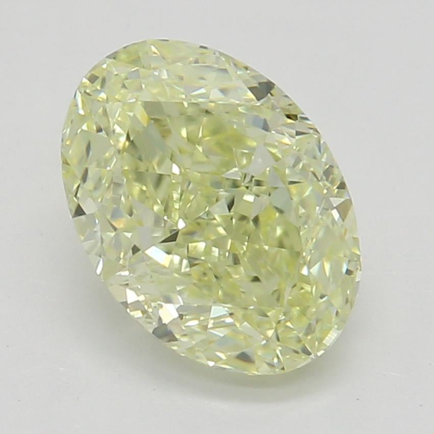 1.02 Ct. Fancy Light Yellow Oval Diamond