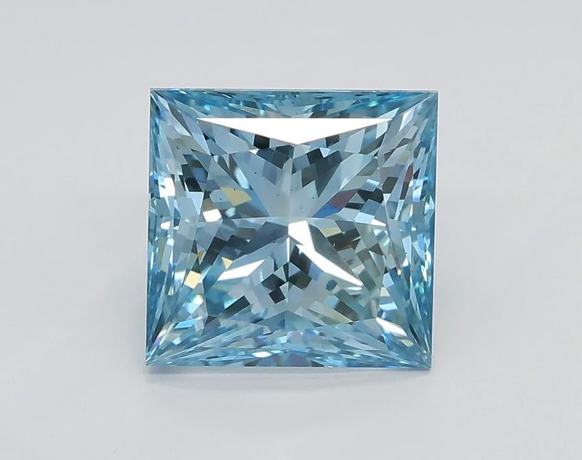 2.04 Ct. Fancy Vivid Blue Princess Lab Grown Diamond