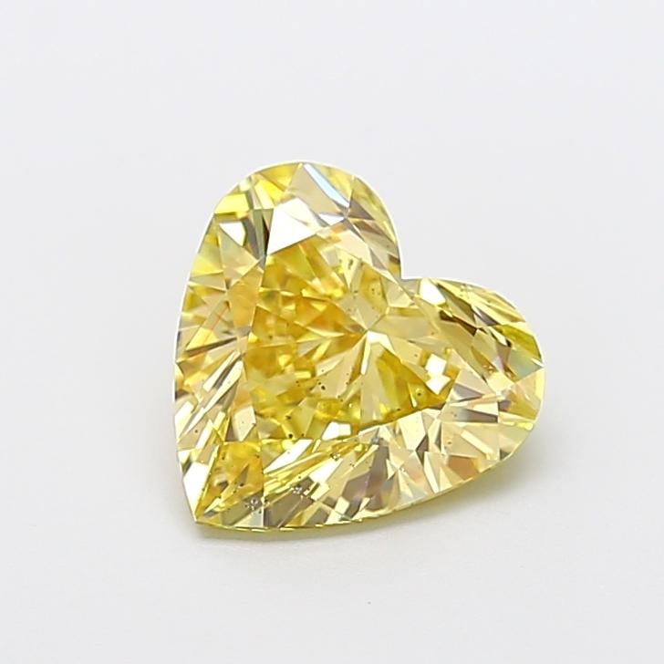 2.11 Ct. Fancy Yellow Heart Lab Grown Diamond