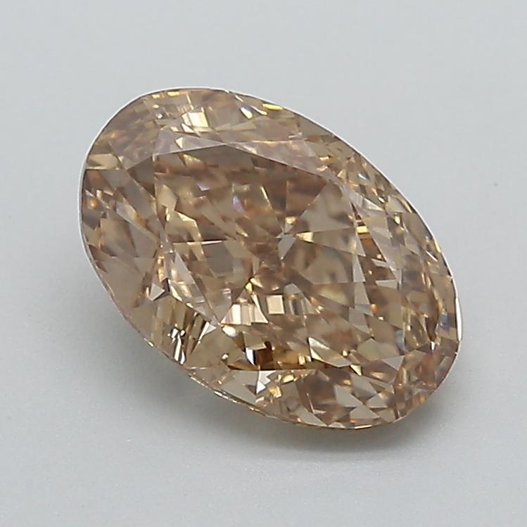 2.06 Ct. Light  Brown Oval Lab Grown Diamond