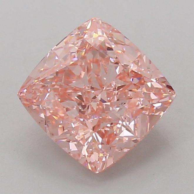 2.54 Ct. Fancy Vivid Pink Cushion Lab Grown Diamond
