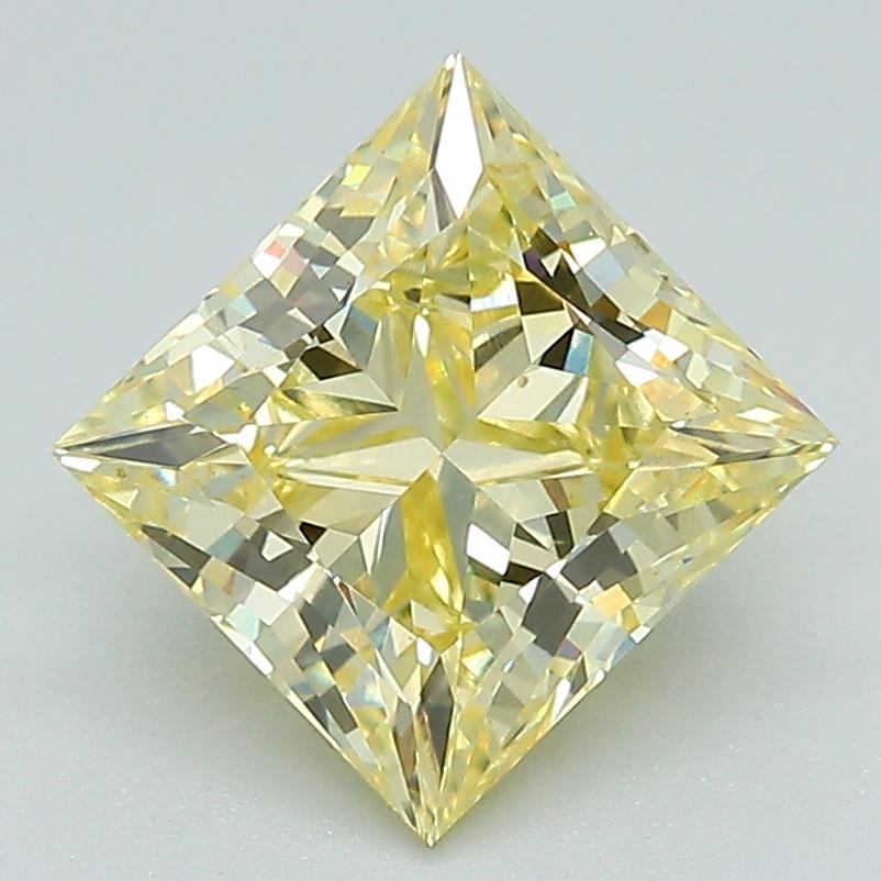 2.48 Ct. Fancy Intense Yellow Princess Lab Grown Diamond