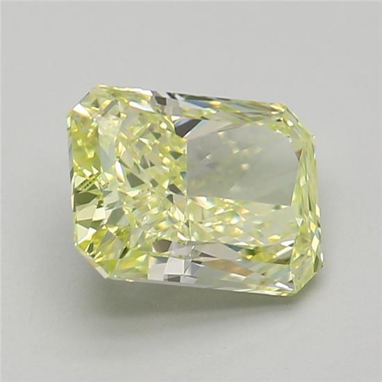 1.73 Ct. Fancy Green Yellow Radiant Lab Grown Diamond