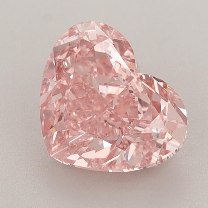1.57 Ct. Fancy Vivid  Pink Heart Lab Grown Diamond