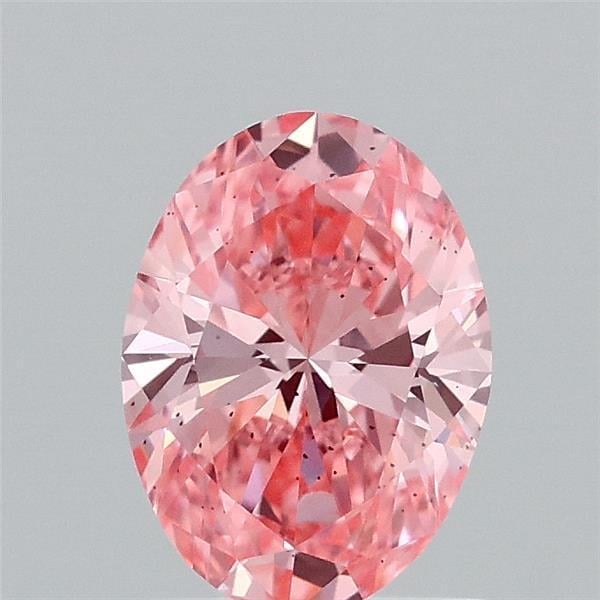 1.01 Ct. Fancy Vivid Pink Oval Lab Grown Diamond