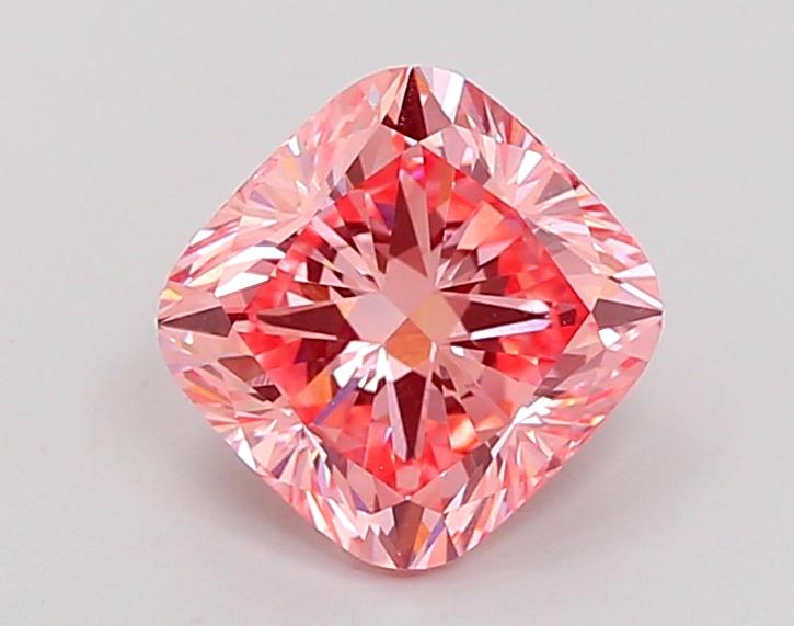 2.05 Ct. Fancy Vivid Pink Cushion Lab Grown Diamond