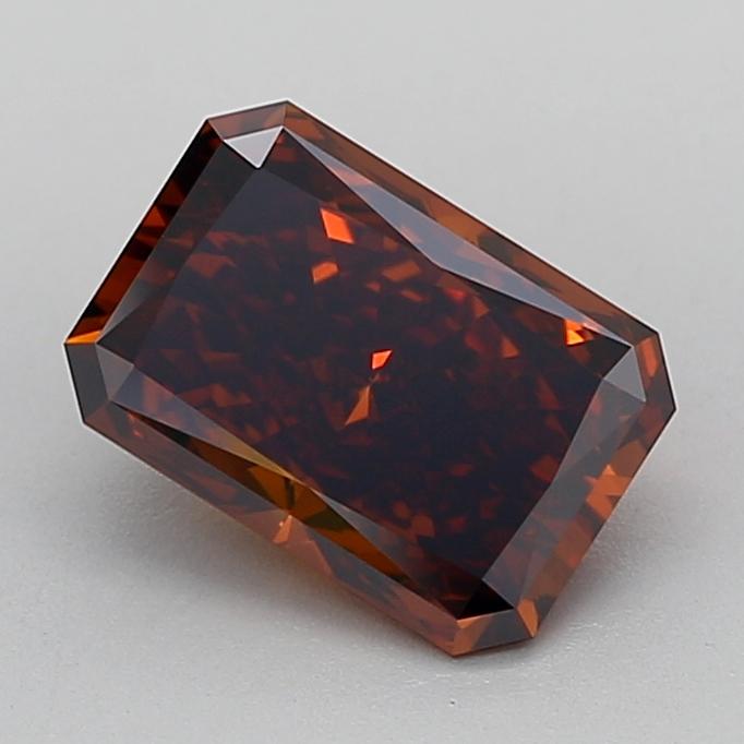 2.22 Ct. Fancy Deep Orange Radiant Lab Grown Diamond
