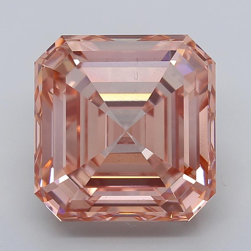 16.50 Ct. Fancy Vivid  Pink Asscher Lab Grown Diamond