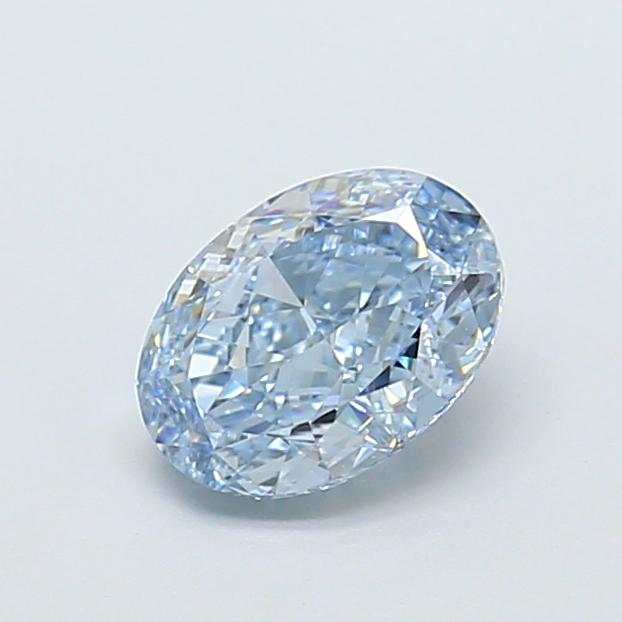 1.10 Ct. Fancy Intense  Blue Oval Lab Grown Diamond