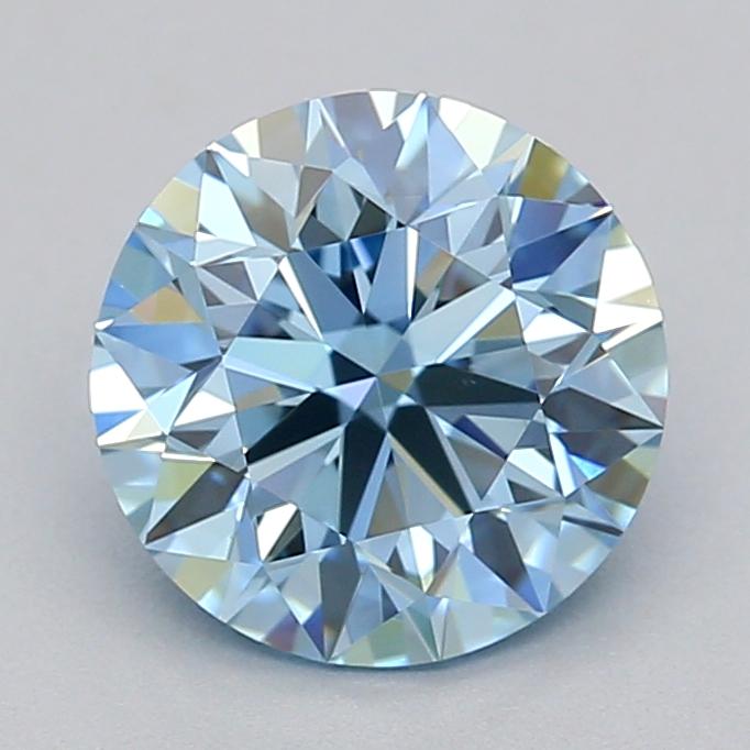 1.07 Ct. Fancy Vivid Blue Round Lab Grown Diamond