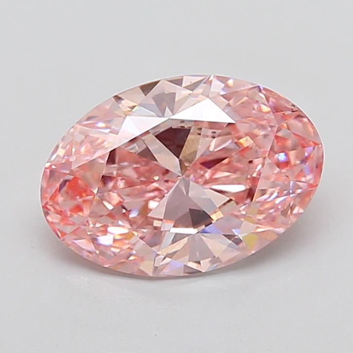 4.02 Ct. Fancy Vivid Pink Oval Lab Grown Diamond