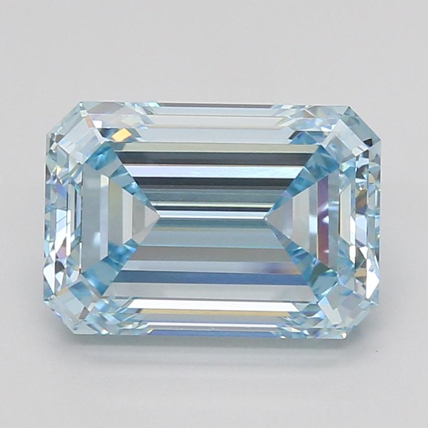 4.86 Ct. Fancy Intense Blue Emerald Lab Grown Diamond