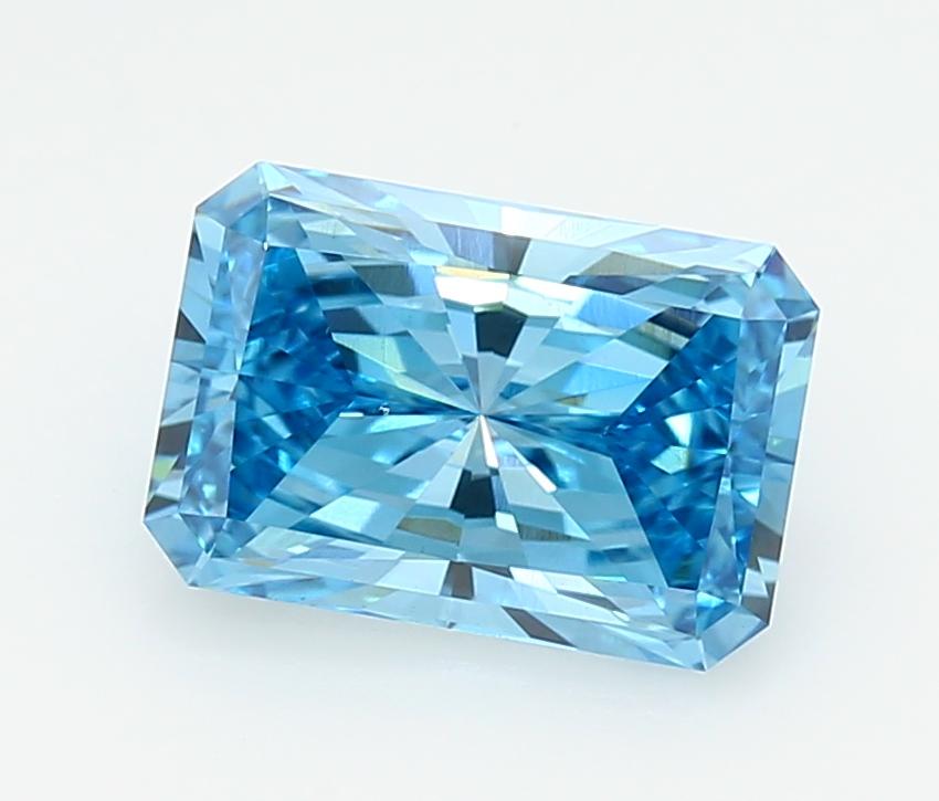 2.07 Ct. Fancy Vivid  Blue Radiant Lab Grown Diamond