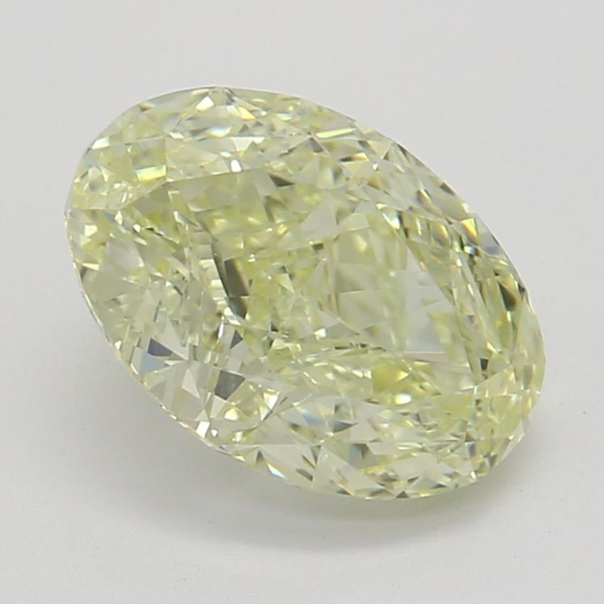1.00 Ct. Fancy Light Yellow Oval Diamond
