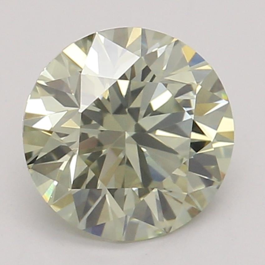 0.63 Ct. Fancy Gray-Greenish Yellow Round Diamond