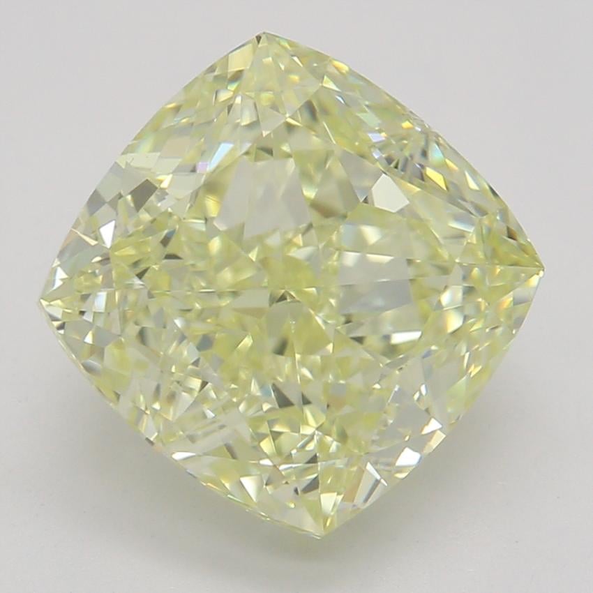 2.71 Ct. Fancy Light Yellow Cushion Diamond